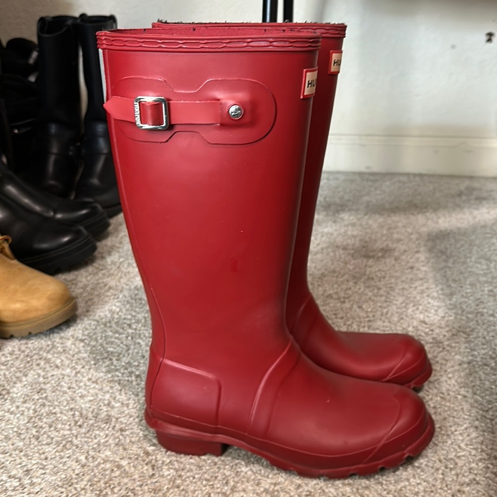 Red Hunter boots EU37